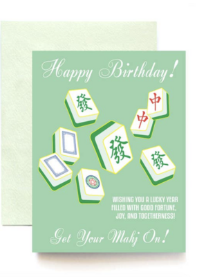 ILOOTPAPERIE Get Your Mahj On Happy Birthday