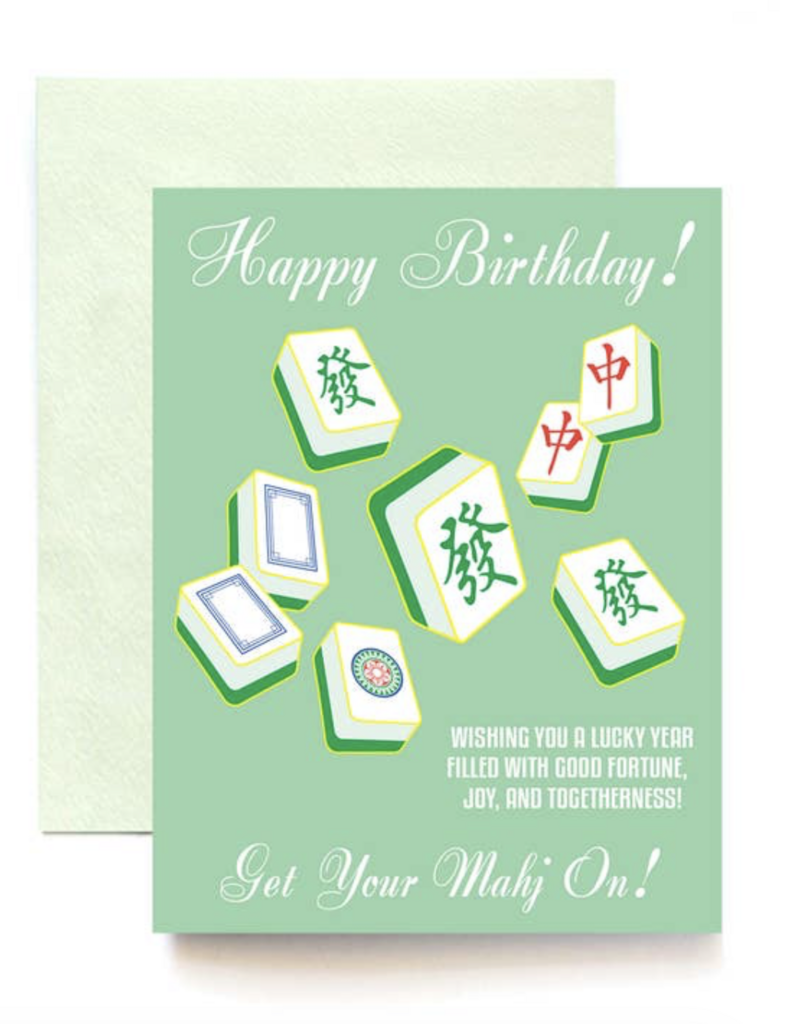 ILOOTPAPERIE Get Your Mahj On Happy Birthday