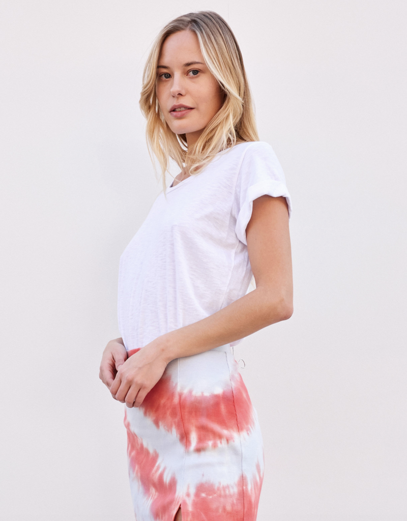 Sundry Clothing Roll Sleeve Top
