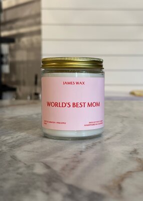 James Wax World's Best Mom Candle