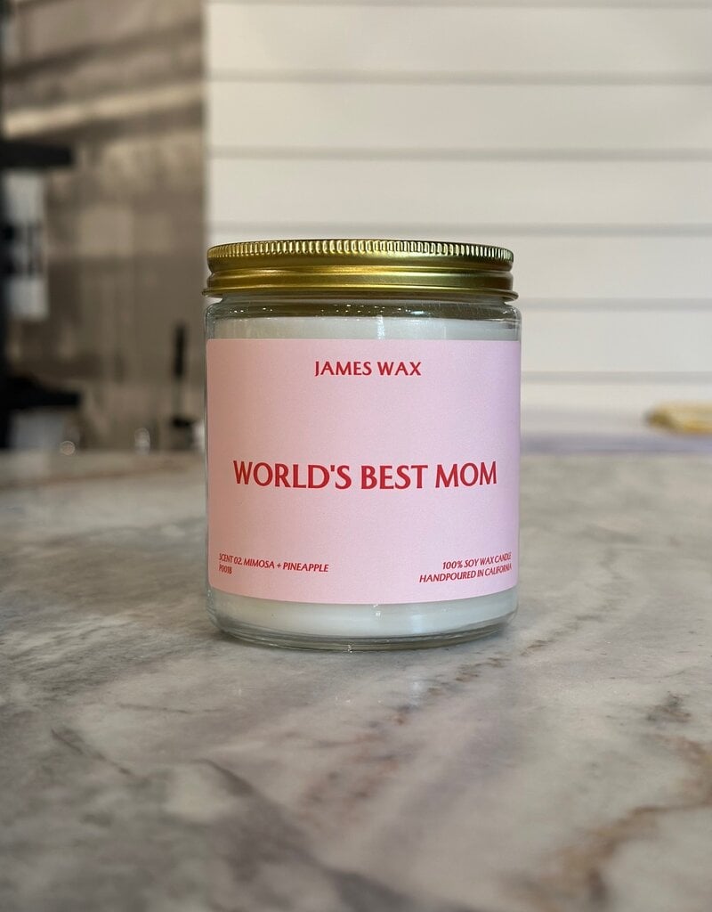 James Wax World's Best Mom Candle