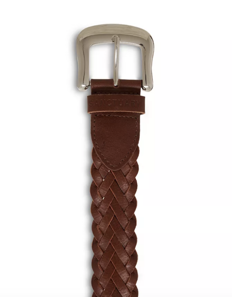 Sanctuary Braided Leather Pulse Belt