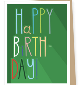 Apartment 2 Cards Colorful Type Birthday Card