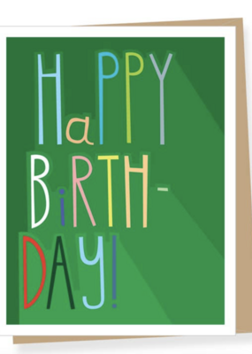 Apartment 2 Cards Colorful Type Birthday Card