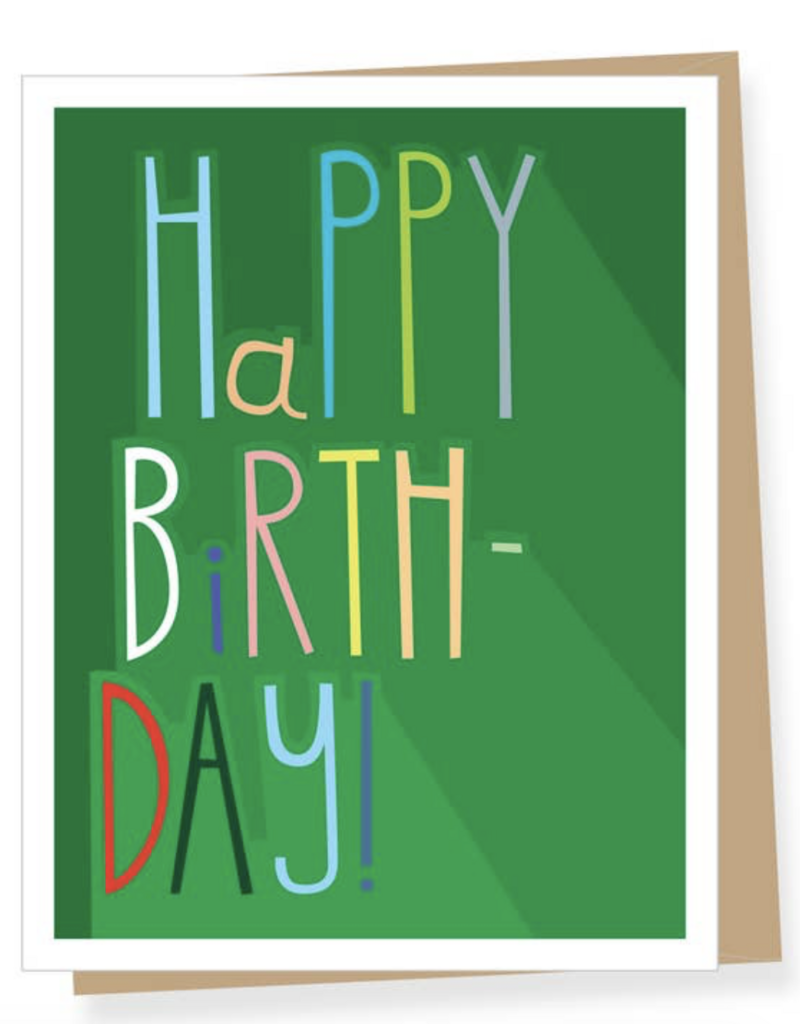 Apartment 2 Cards Colorful Type Birthday Card