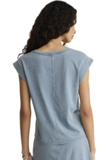 Z Supply Camino Jersey Denim Top
