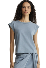 Z Supply Camino Jersey Denim Top