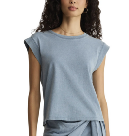 Z Supply Camino Jersey Denim Top