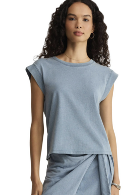 Z Supply Camino Jersey Denim Top