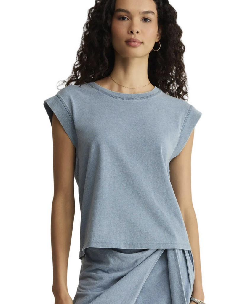 Z Supply Camino Jersey Denim Top