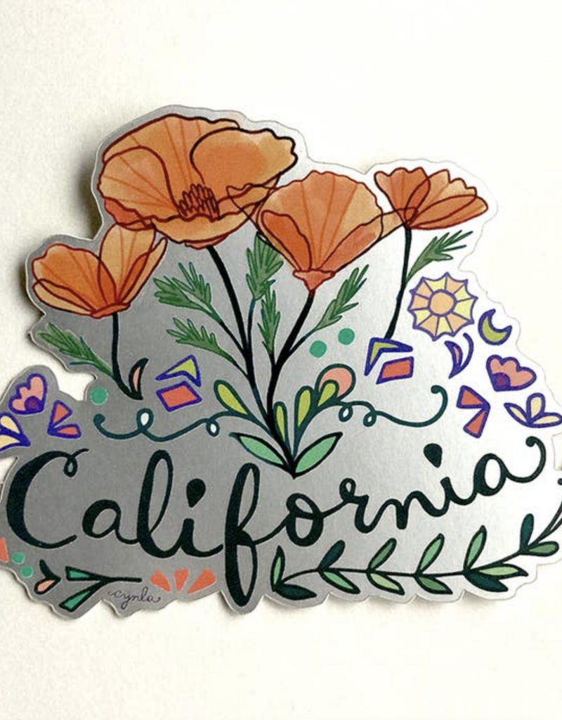Cynla California Flower Sticker