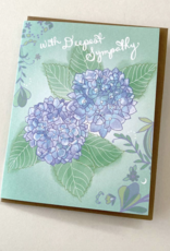 Cynla Hydrangea Sympathy Card