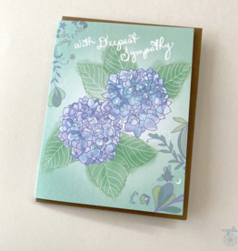 Cynla Hydrangea Sympathy Card