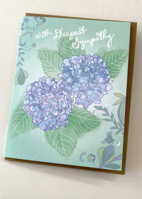 Cynla Hydrangea Sympathy Card