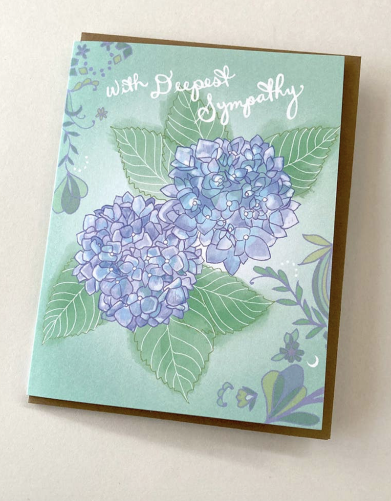 Cynla Hydrangea Sympathy Card