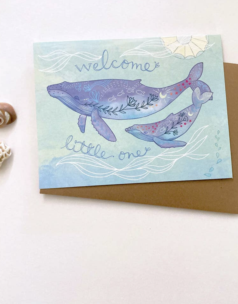 Cynla Whale Baby Card