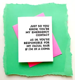Richie Designs Emergency Contact Best Friend Card