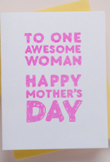 Richie Designs One Awesome Woman Mother's Day Card