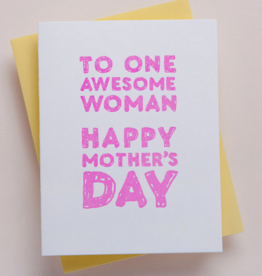 Richie Designs One Awesome Woman Mother's Day Card
