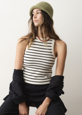 Marine Layer Lexi Sun-In High Neck Crop Tank