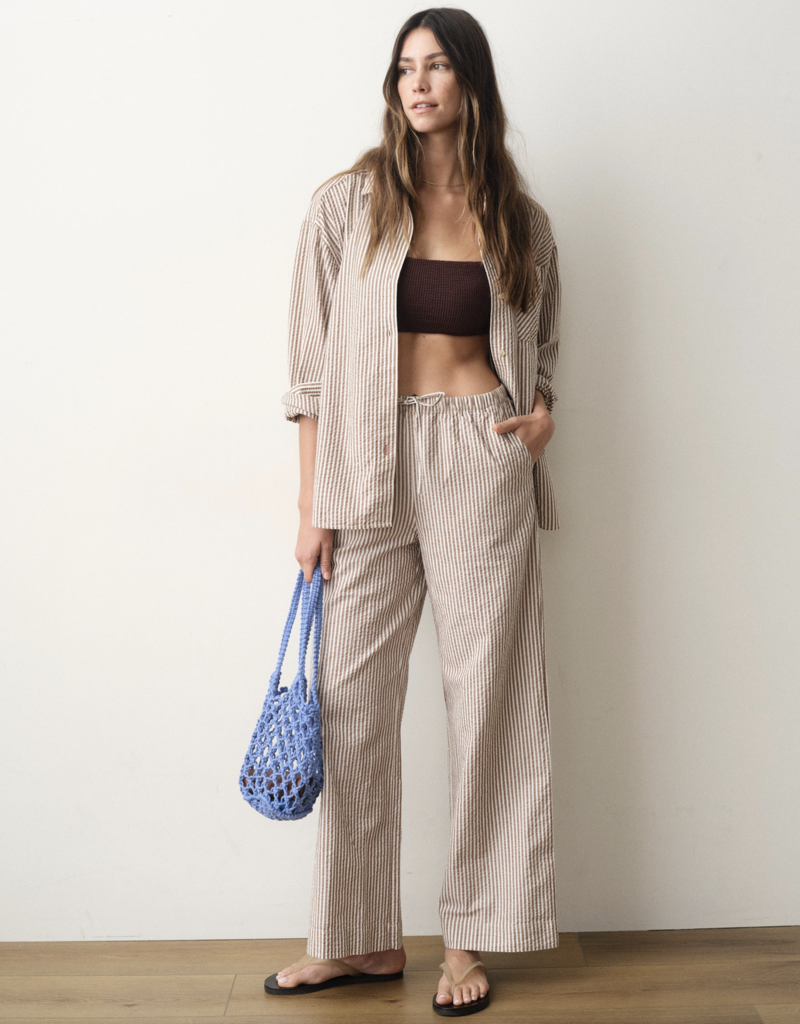 Marine Layer Josie Seersucker Drawstring Pant