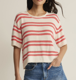 Z Supply Prado Stripe Sweater Tee