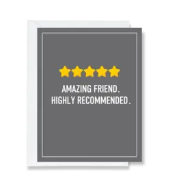 Ink & Attitude 5 Star Friend Card