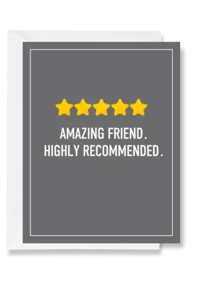 Ink & Attitude 5 Star Friend Card