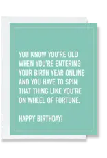 Ink & Attitude Wheel of Fortune Birthday Card
