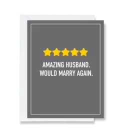 Ink & Attitude 5 Star Husband Card