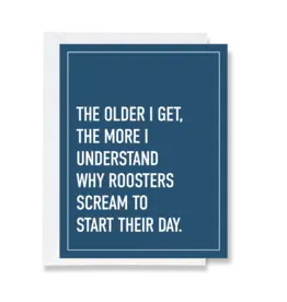 Ink & Attitude Roosters Screaming Card