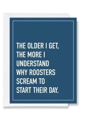 Ink & Attitude Roosters Screaming Card