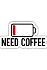 Ink & Attitude Need Coffee Sticker