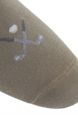 Dapper Classics Taupe with Golf Clubs High Vamp No Show