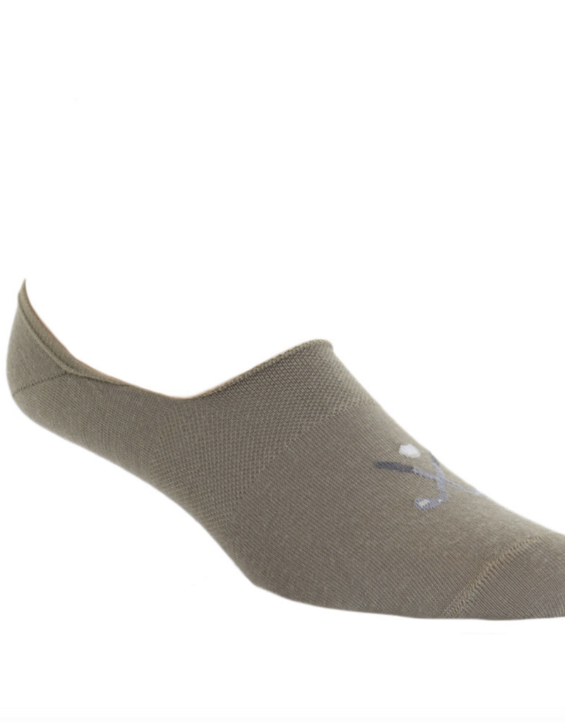 Dapper Classics Taupe with Golf Clubs High Vamp No Show