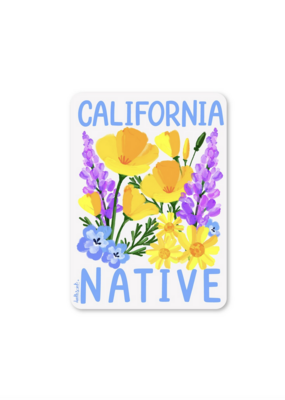 Doodles.Ink California Native Wildflowers Sticker