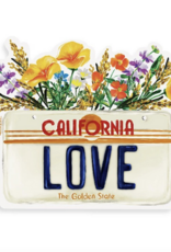 Doodles.Ink California Love License Plate Sticker