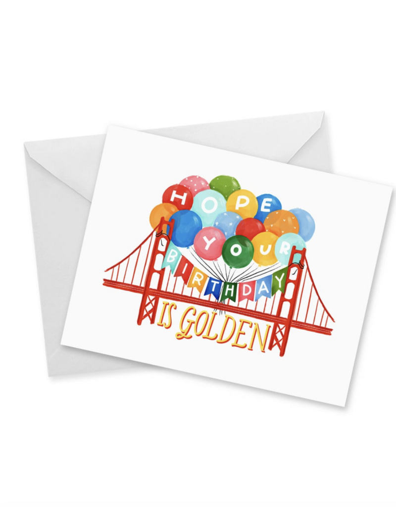 Doodles.Ink Birthday Golden Gate Bridge Card
