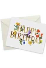 Doodles.Ink Happy Birthday to You Gold Foil Card
