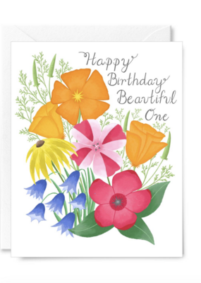 Courtney Beyer Design California Wildflower Birthday Card