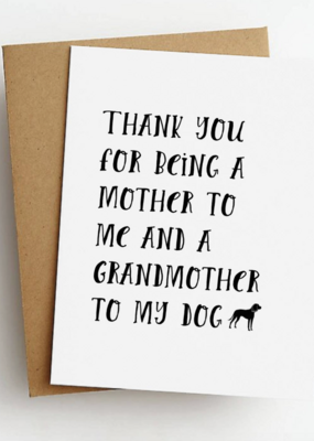Skel & Co Dog Grandmother Mother's Day Card