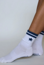 California Grip Socks The Star Grip Sock - White & Blue