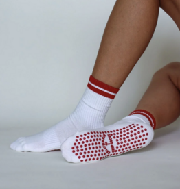 California Grip Socks The Classic Grip Sock - Red Stripe