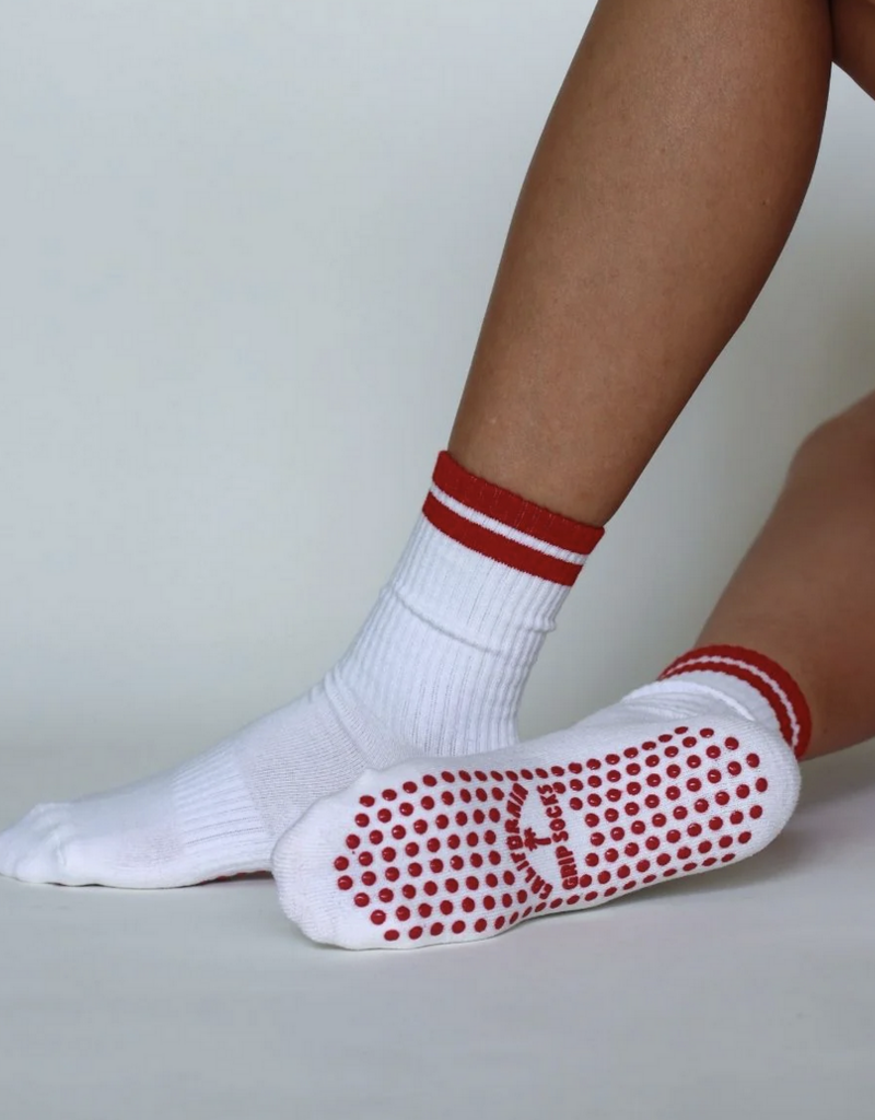 California Grip Socks The Classic Grip Sock - Red Stripe