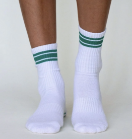 California Grip Socks The Retro Grip Socks- Kelly Green Stripe