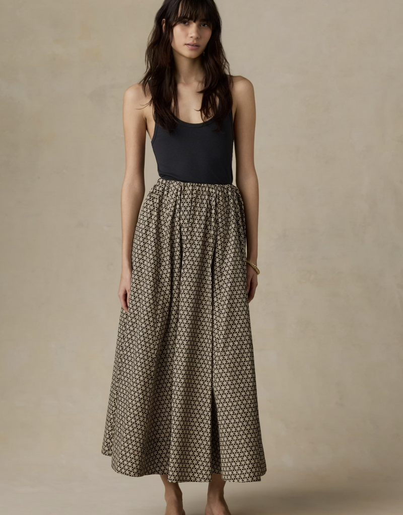 Faherty Coastal Poplin Nera Skirt