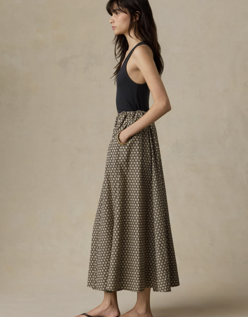 Faherty Coastal Poplin Nera Skirt