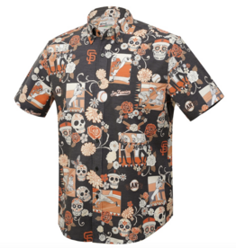 Reyn Spooner Giants Dia De Los Muertos Button Front SS