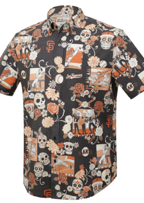 Reyn Spooner Giants Dia De Los Muertos Button Front SS