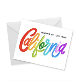 Doodles.Ink Sending My Love Rainbow CA Card